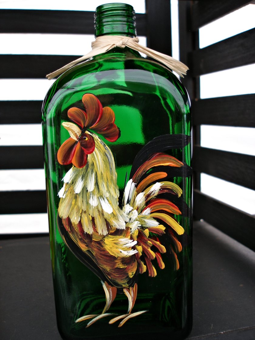 Ingenious use of a Jagermeister bottle. 