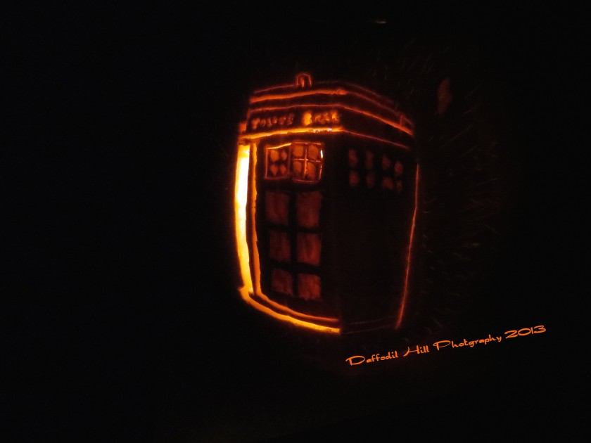 The Tardis is hanging in time by a thread as well...Happy Wholloween!