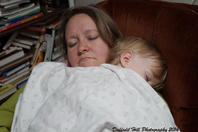 Beautiful ladies getting a morning nap.